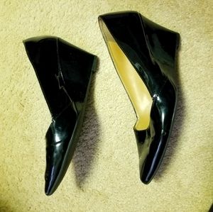 Patent black Franco Sarto size 9 wedge